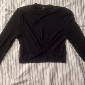 Twisted knot crop top